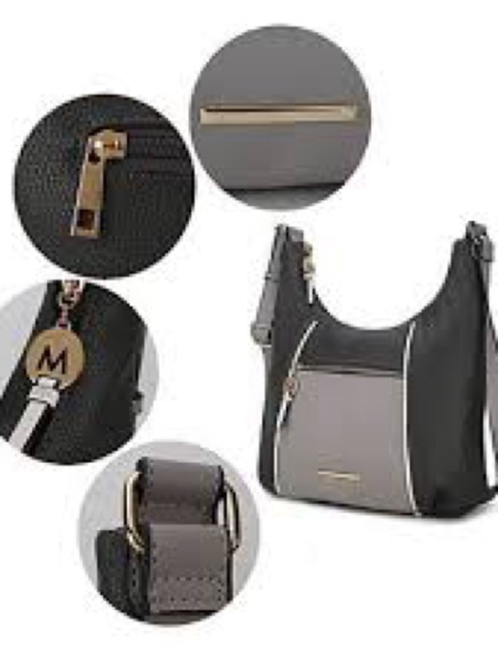 MKF Collection Lavinia Color-Block Women's Shoulder Bag by Mia K